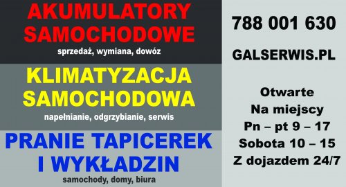 Akumulatory, Klimatyzacja, Pranie