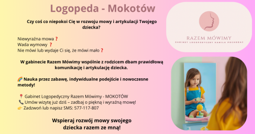 RAZEM MÓWIMY Gabinet logopedyczny Kamila Pochodaj