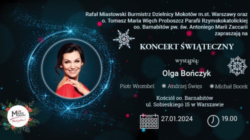 Koncert Świąteczny w wykonaniu Olgi Bończyk