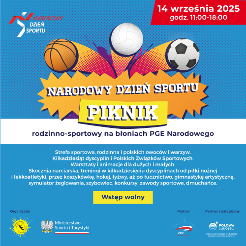 Cała Polska w ruchu! - Narodowy Dzień Sportu już 14 września