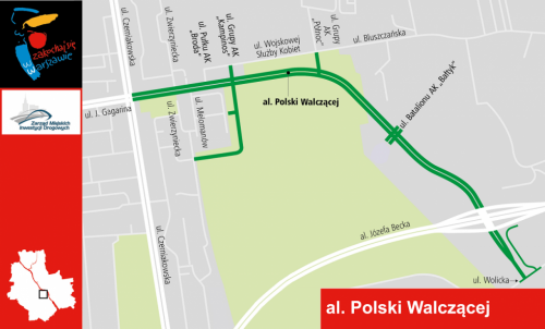 Nowa ulica: al. Polski Walczącej (Czerniakowska bis) już od 2 lutego!