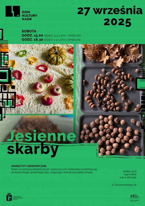 Jesienne skarby - warsztaty sensoryczne dla dzieci