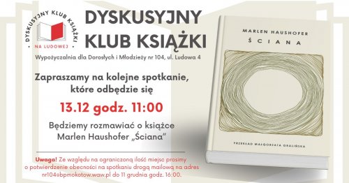 Dyskusyjny Klub Książki na Ludowej