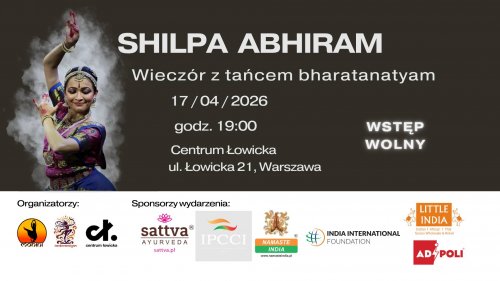 Wieczór klasycznym tańcem indyjskim bharatanatyam w wykonaniu Shilpy Abhiram