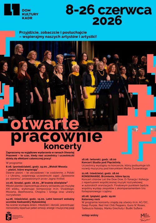 Otwarte Pracownie - koncerty - kolorowy rock