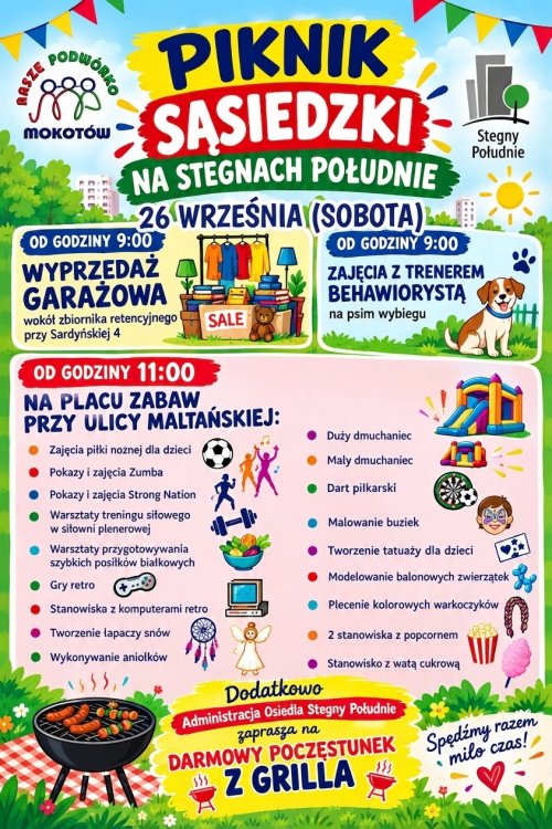 Piknik sąsiedzki na Stegnach Południe