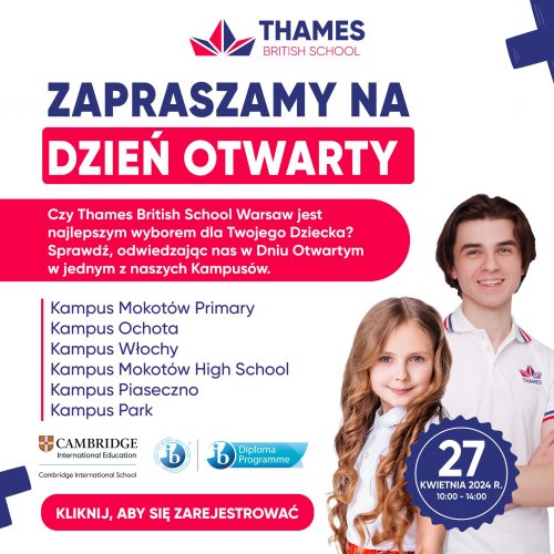 Dzień Otwarty w Thames British School Warsaw